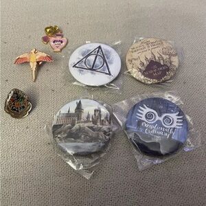 Harry Potter Buttons, Pins, & Love Potion Charm